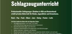 Prof. Schlagzeugunterricht für Kinder, Jugendliche & Erwachsene