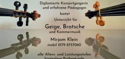 Geigenunterricht 