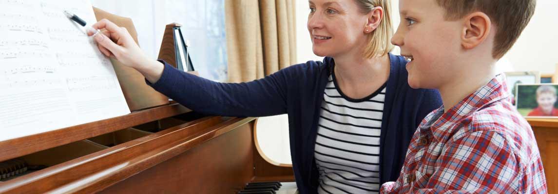 Musikunterricht zuhause geben Musikunterricht zu Hause Keyvisual