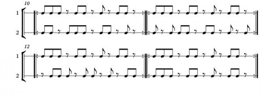 Beispiel für musikalischen Minimalismus