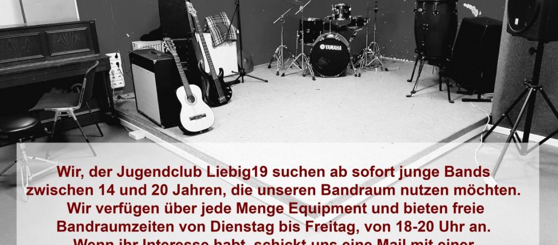 Bandraum/Proberaum für Jugendliche (14-20Jahr)