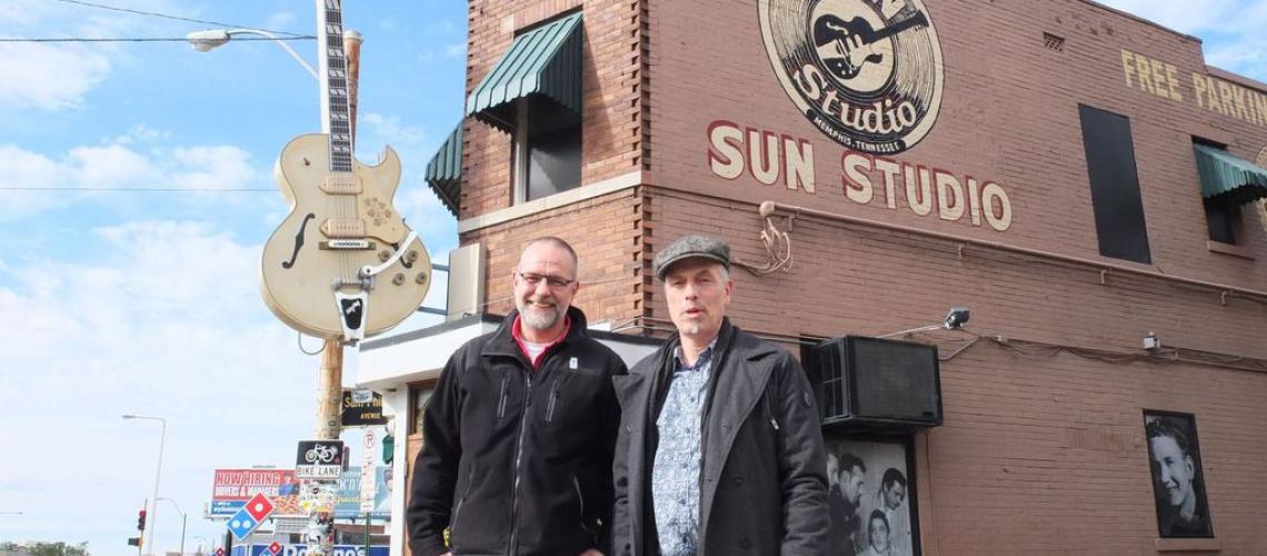 Greyhound George & Andy Grünert in Memphis Foto von Greyhound George & Andy Grüner