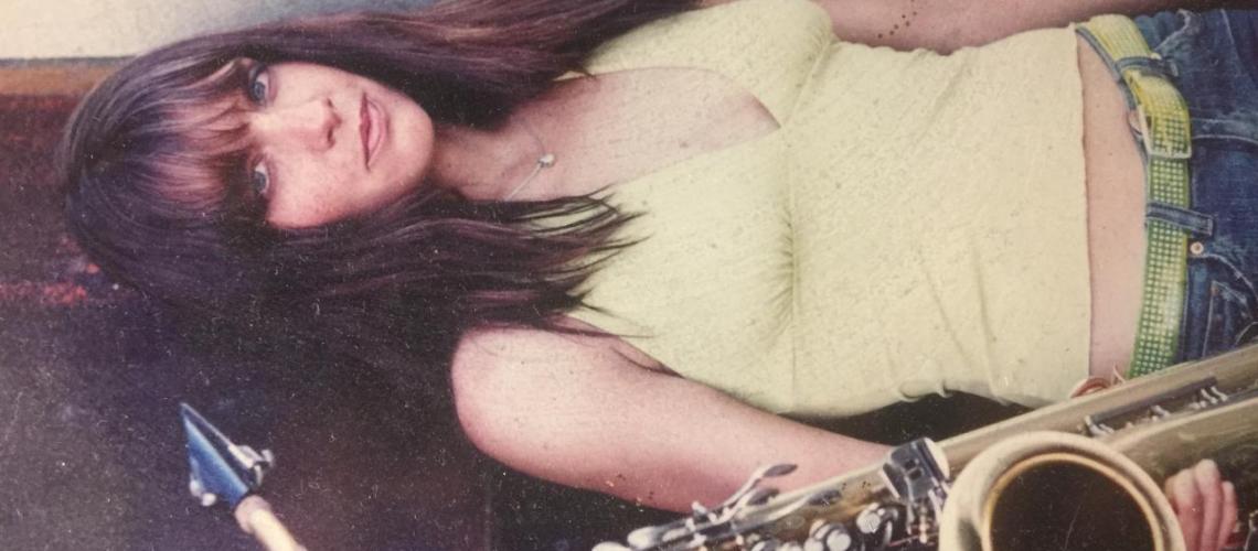 Foto in Portugal, Tour mit der Band Alan Best Gala Orchester. Hier mit dem Tenor Sax.