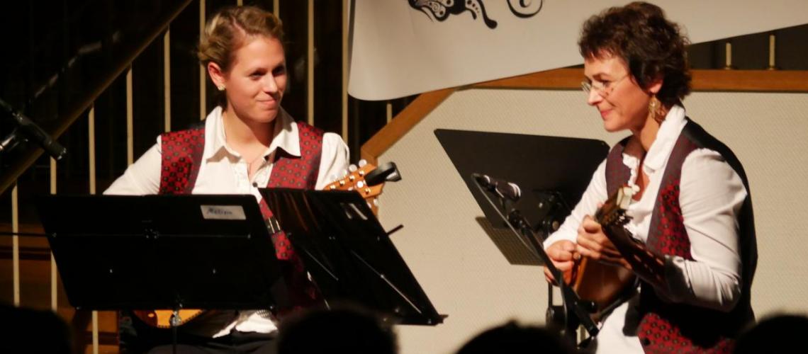 Duett beim Herbstkonzert