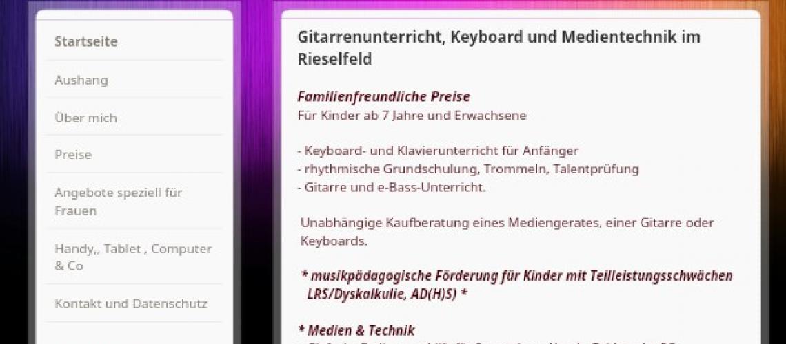 Musikunterricht und Medientechnische Hilfen