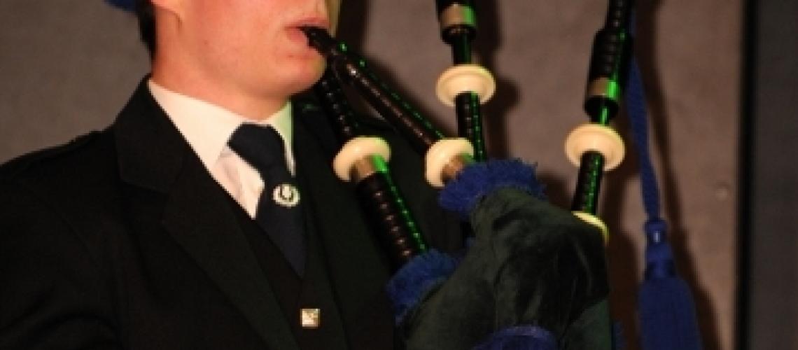 Dudelsackspieler und Dudelsacklehrer Andre Reinhardt