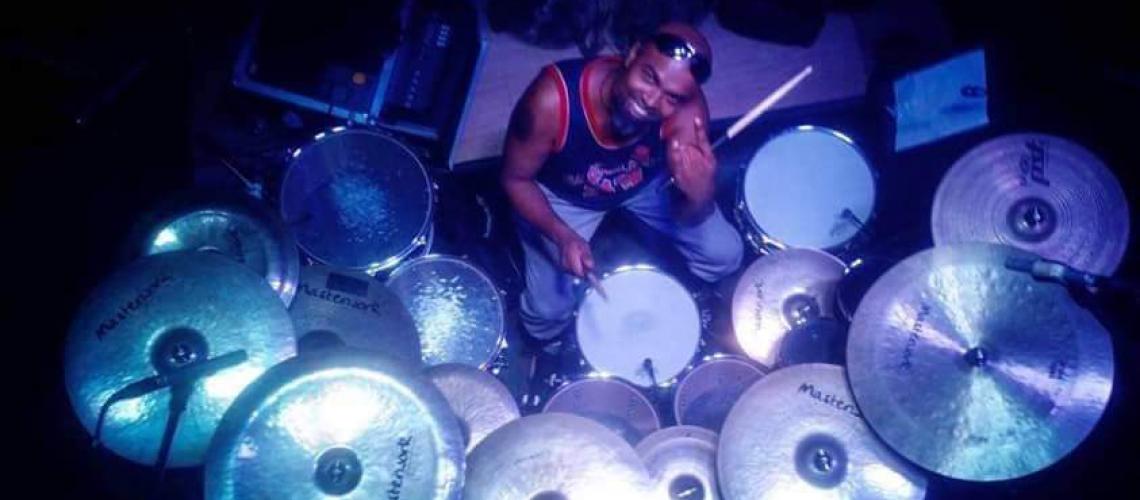 Mein Schlagzeug bei Konzerten