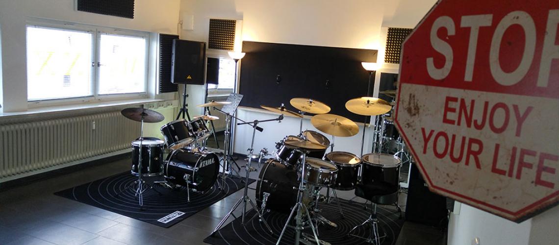 Unterrichtsraum Schlagzeug Augsburg Lechhausen