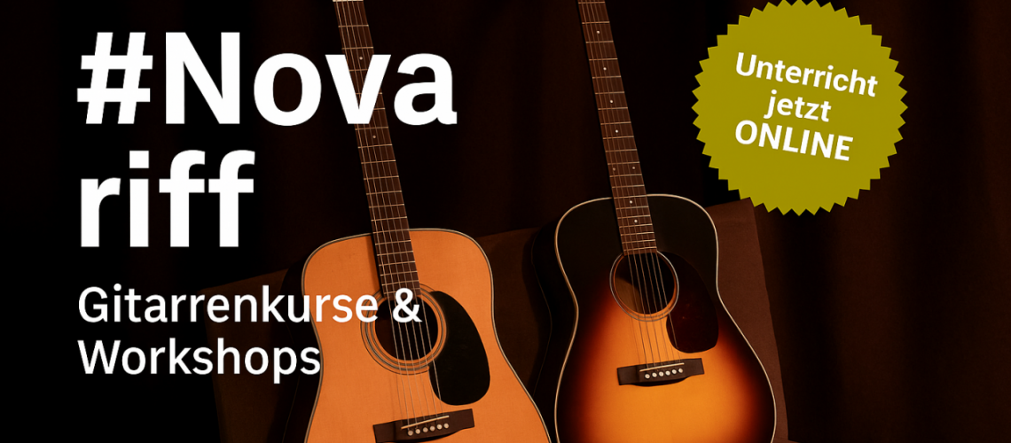 Professioneller Online-Gitarrenunterricht – individuell & flexibel deutschlandweit für Anfänger und Fortgeschrittene.